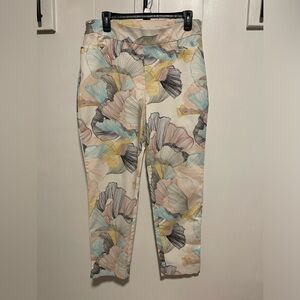 Chico’s Multi Color Print Pants Sz 2.5R/L